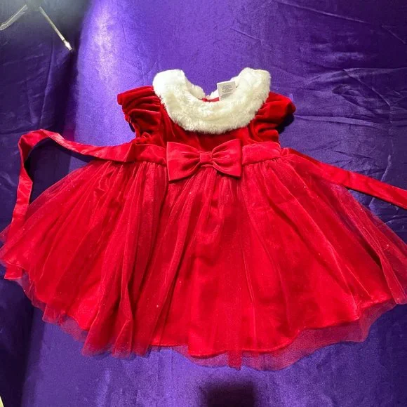 holiday dress with fur Sequined Bow Accent Mini Dress main image 1